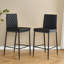 Upholstered Counter Stool with Metal Frame