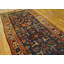 Antique Caucasian Allover Geometric Wool Hand Knotted Pile Blue 1900s Rug