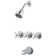 Handle Tub and Shower Dual Function Ceramic Disc Faucet Trim