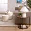 Repose-pieds, ensemble de repose-pieds multifonctionnel, combinaison de repose-pieds et de table, avec tabouret tambour, avec espace de rangement beige-1782514748