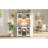 70.9" Kitchen Pantry Storage Cabinet Rustic Buffet Cabinet, Kitchen Hutch Cabinet With LED Outlets Food Pantry Cabinet With Doors And Shelves Wine Rack For Dining Room, White-1165757680