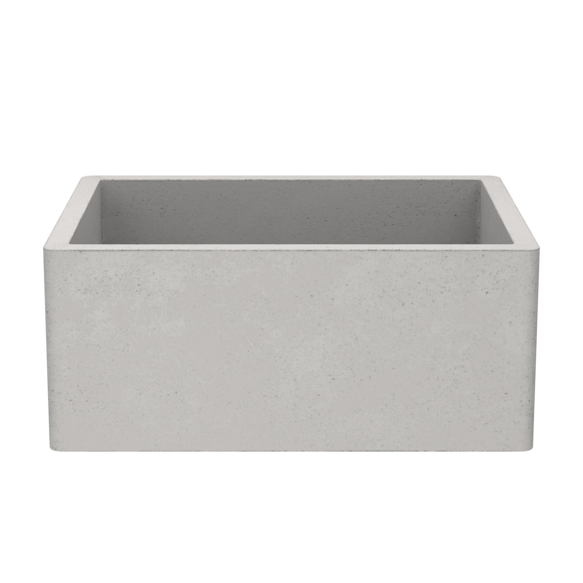 NativeStone® Concrete 24" L x 18" W Farmhouse Kitchen Sink, Ash