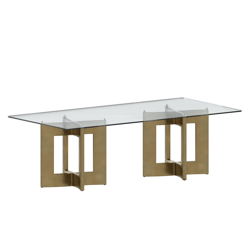 96'' L x 44'' W Glass Rectangular Table Top