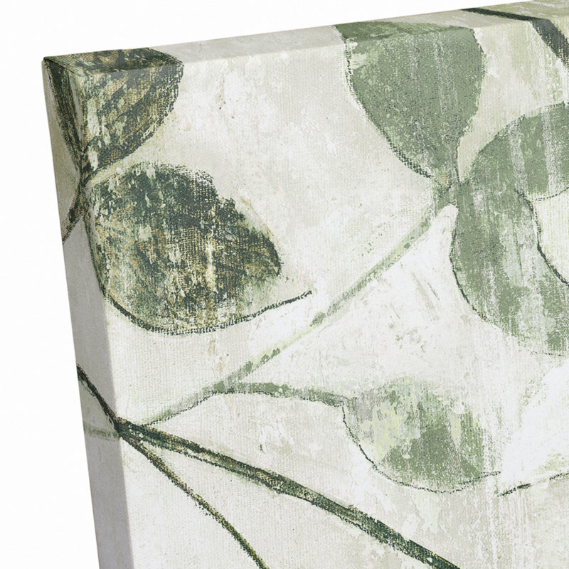 Feuilles simples - peinture sur toile sans cadre