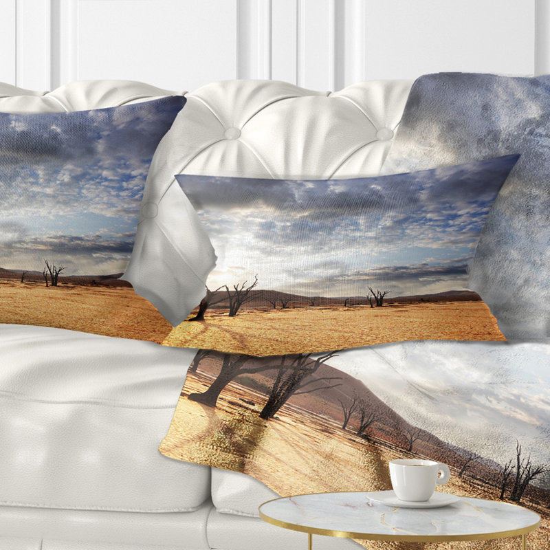 Coussin décoratif désert du désert du désert de désert, Rectangulaire, 12 po x 20 po
