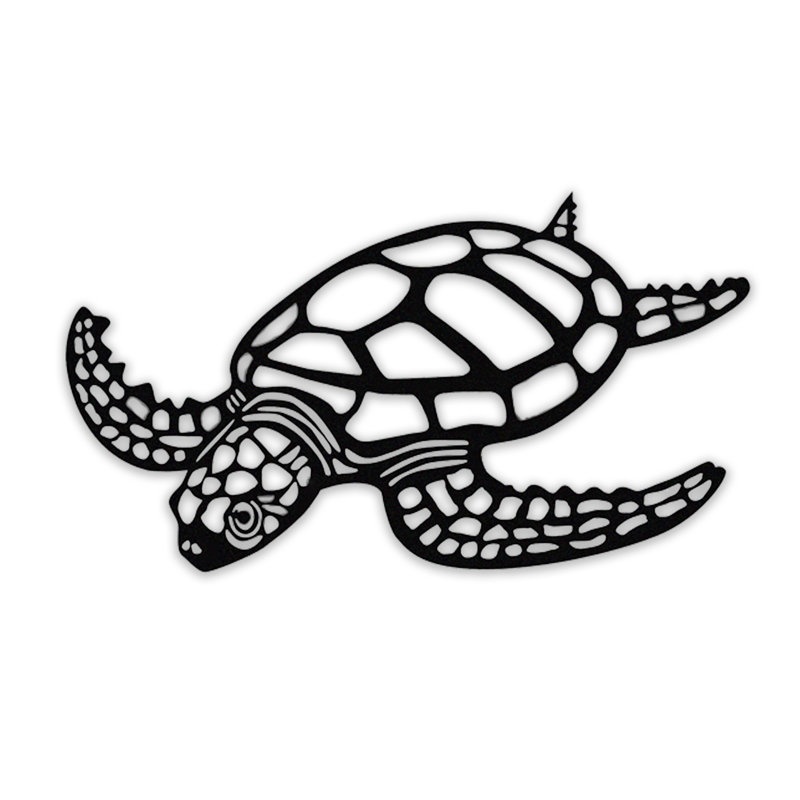 Sea Turtle Decorative Metal Wall Art