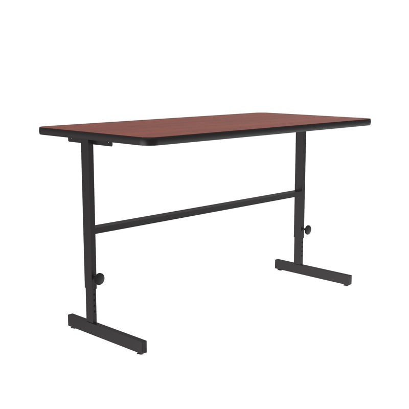 Bureau pour travailler debout en stratifié haute pression, Cerisier, H 29 po x l 60 po x P 24 po