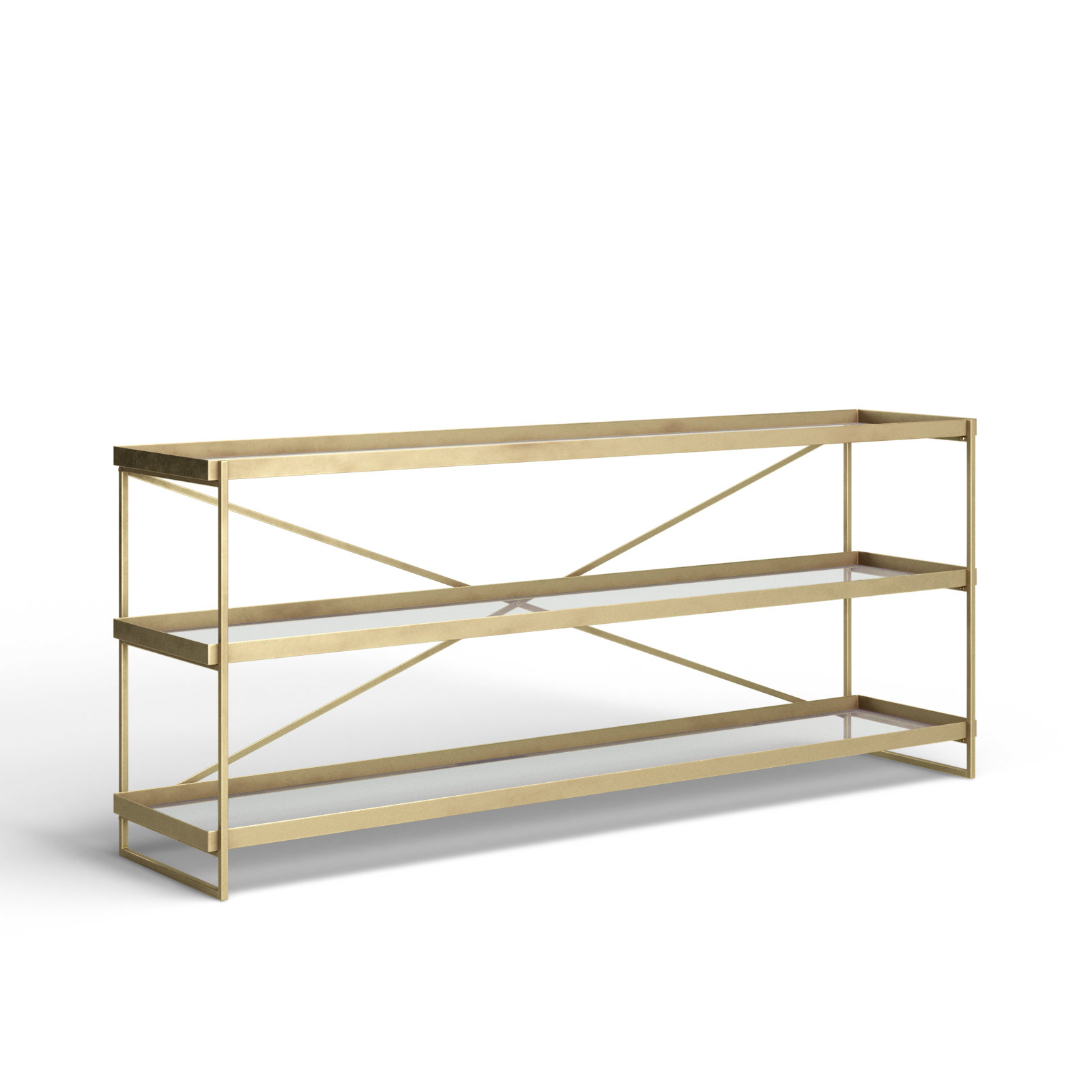 Lupita 16'' Console Table, 72 x 16 x 30, Gold