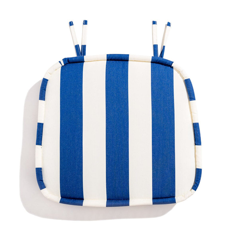 Al Fresco Outdoor Dining Chair, Blue/White