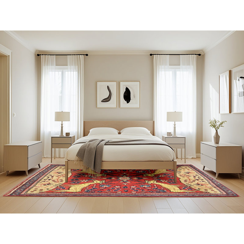 Oriental Indoor Rug, Rectangle 5' x 8'