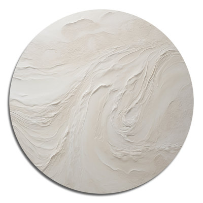 Clate - Beach Round Metal Art
