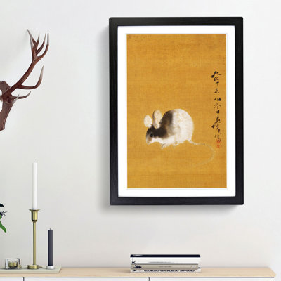 Mouse by Shibata Zeshin - Framed Print