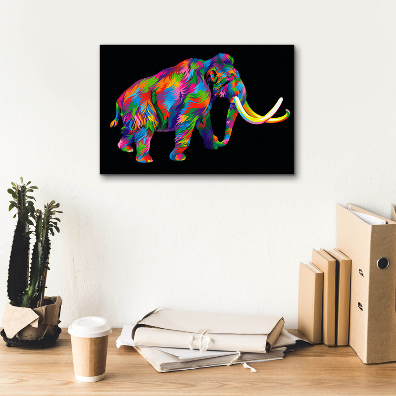 «Wooly Mammoth» par Bob Weer, H 12 po x l 18 po x P 0,75 po