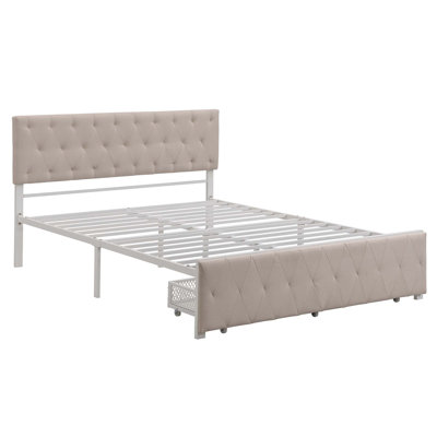 Tufted Storage Platform Bed -  Red Barrel StudioÂ®, 6ACB9216D9F746B6A1385D4F5247AA0C