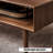 Walnut Solid Wood Rectangular Coffee Table-1081273676
