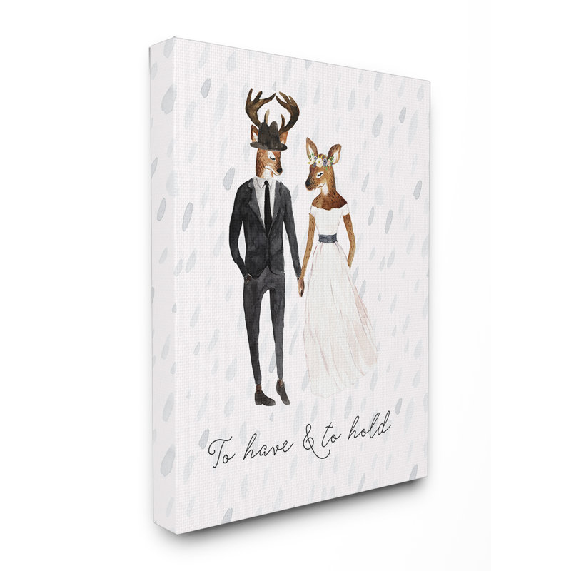 «To Have and to Hold Deer Stretched», reproduction sur toile, H 24 po x l 30 po x P 1,5 po, Toile