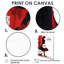 Monochromes rouges, noirs, sanglants, Portrait I - mode femme, impression d'art mural-1724218405-1754582399