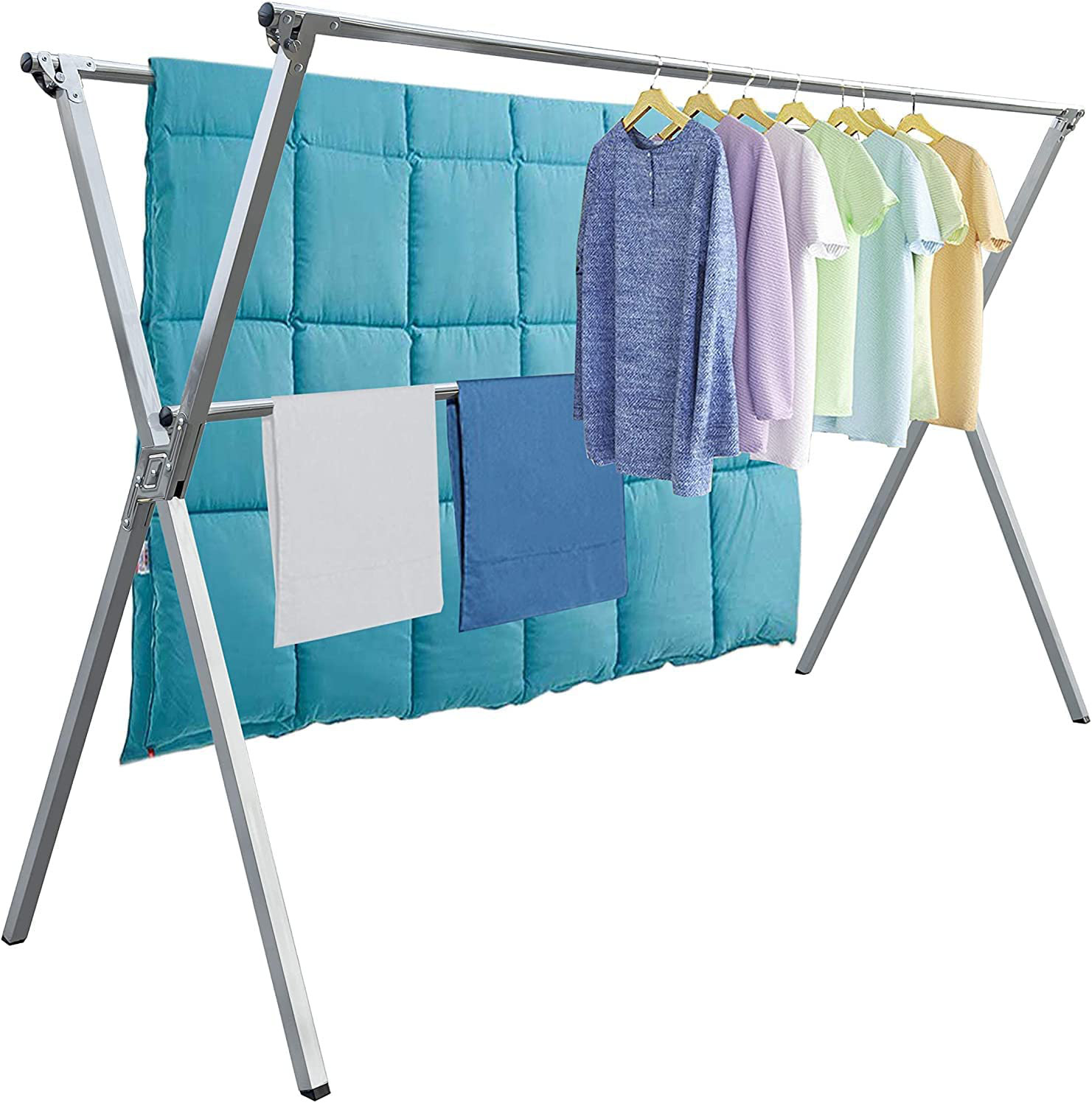 Rebrilliant Stainless Steel Foldable XFrame Drying Rack Wayfair