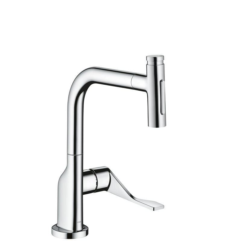 Citterio 13.5" Pull Down Single Handle Kitchen Faucet with Accessories, Chrome