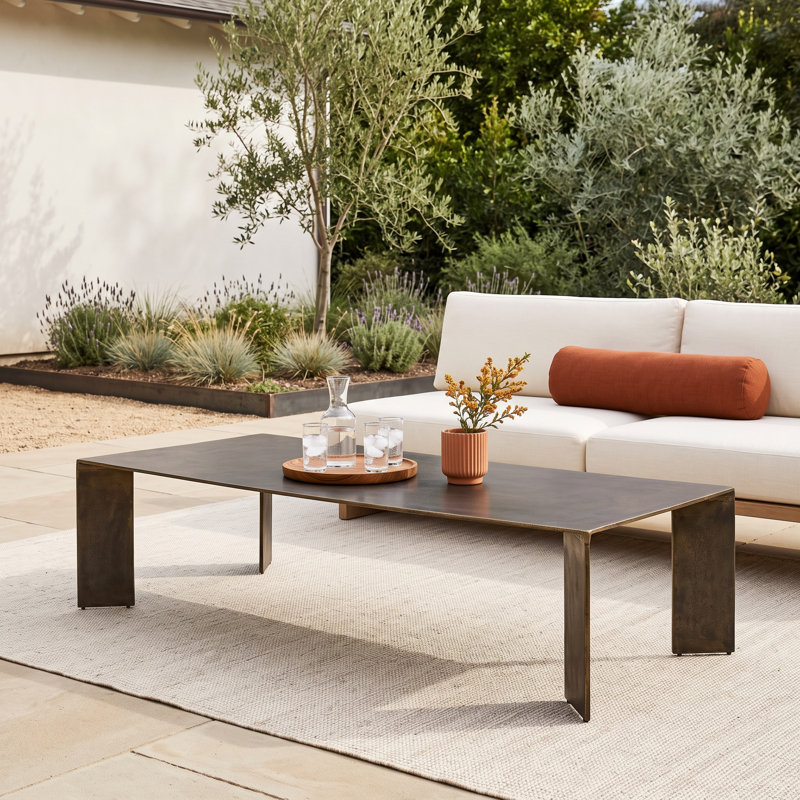 Wilbourn Reade Brass Outdoor Coffee Table