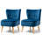 Tisdale Velvet Slipper Chair-2106513862