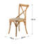 Chaise empilable en bois 19 po-1785623433