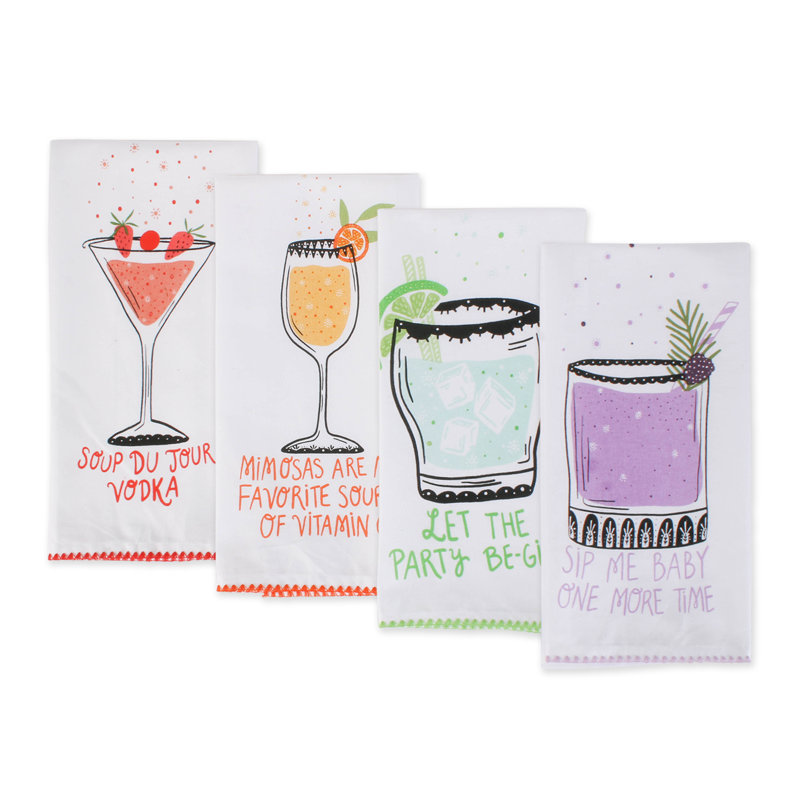 Cotton Embroidered Kitchen Towel Linen Set