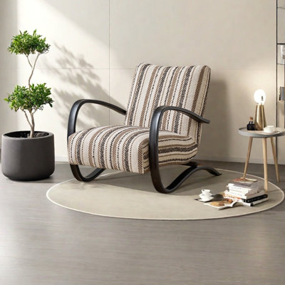 Ergonomic solid wood leisure chair