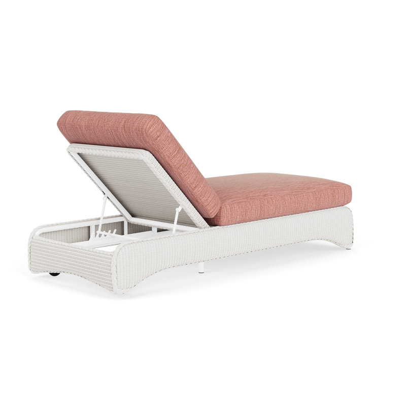 Loom Outdoor Chaise Lounge, White, Friendly Carnival
