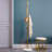 Coat Rack Brass Gold Round Hooks Entryway Freestanding Coat Hanger Marble Base