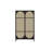 A tradition-style solid wood rattan wardrobe-1653549215