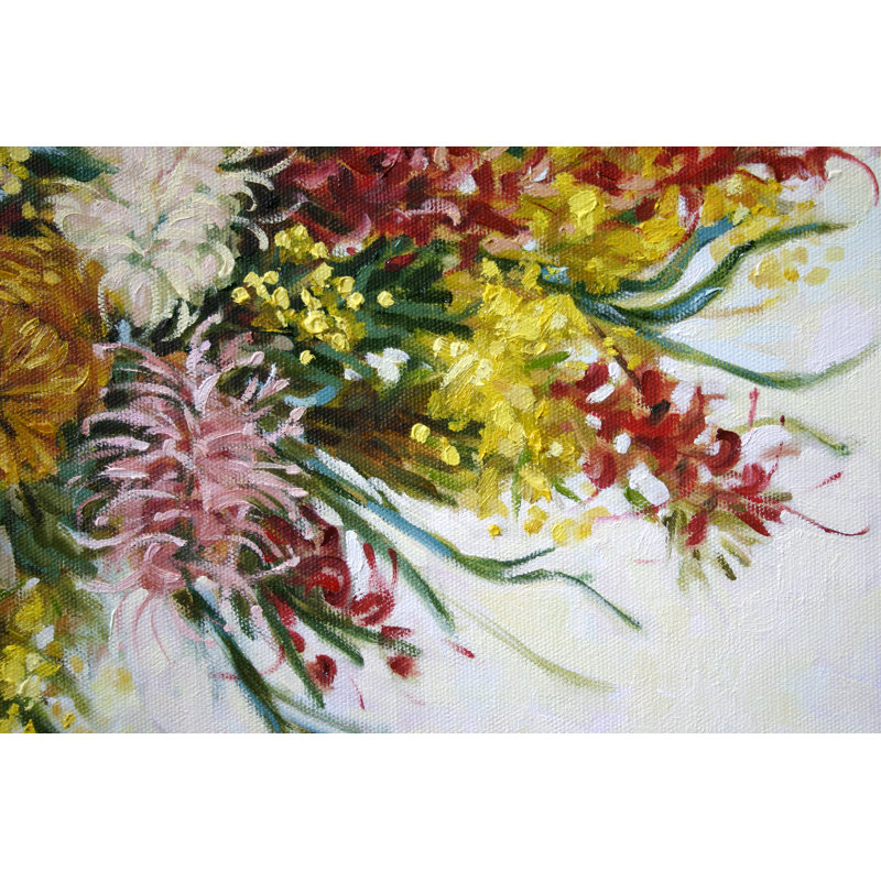 Australian Native Flowers by JudiParkinson - Wrapped Canvas Print, 30cm H x 46cm W
