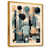Toile avec cadre flottant or