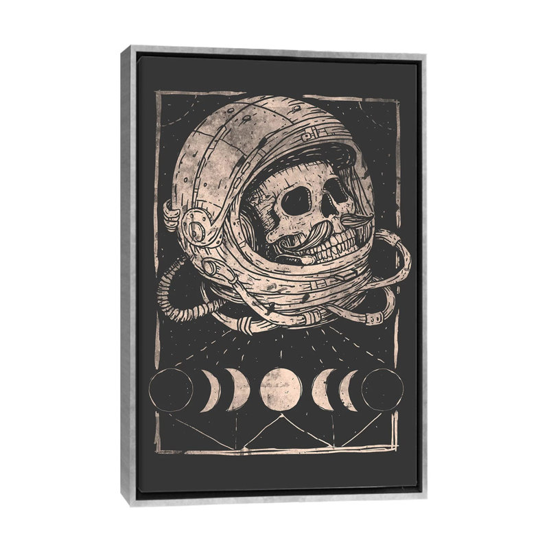 Infinity par Mike Koubou - impression d'art graphique, H 60 po x l 40po x P 1,5 po, Toile encadrée argentée