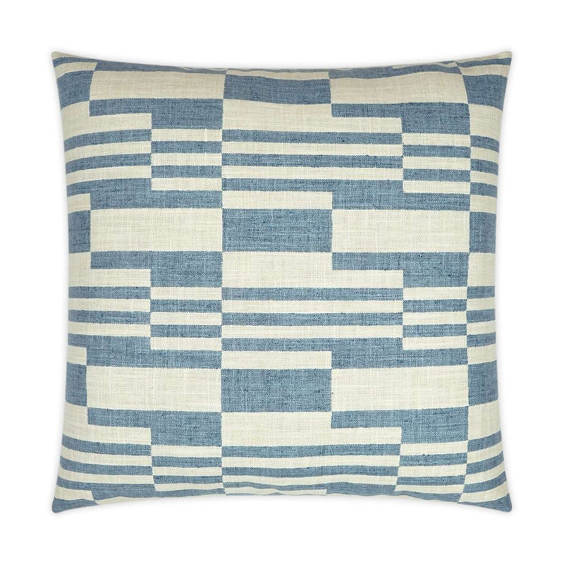 Piano Geometric Pillow Cover & Insert, Square 36", Domino