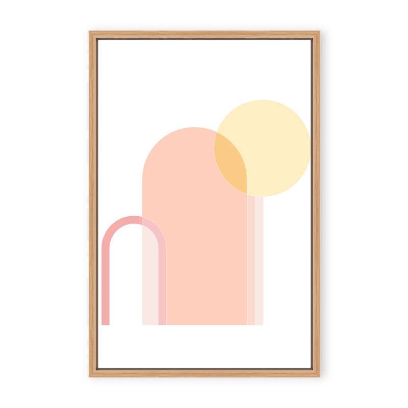 Summer Rendezvous Print by Stefanie Bales, 24" H x 16" W x 2.375" D, Framed Canvas, Beige