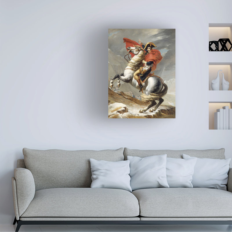 Art sur toile, Collection de maîtres bolognais, Napoléon traversant les Alpes, H 24 po x l 32 po