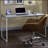 Top Rectangular Writing Desk, Silver