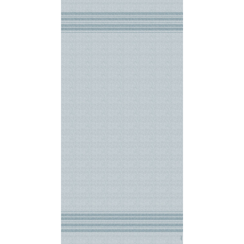 Templo Blue Easy to Clean Vinyl Mat, Runner 3' x 9'