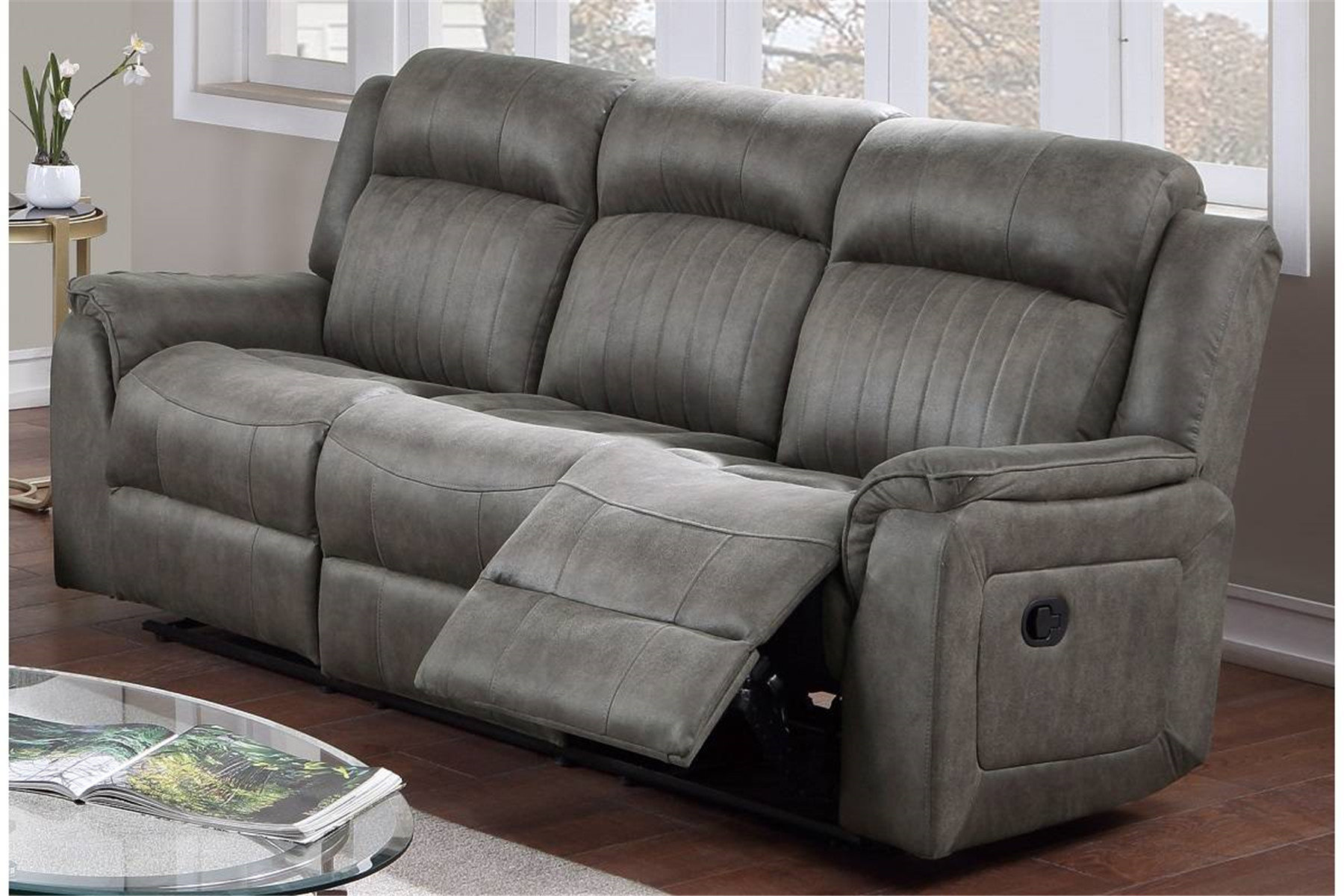 Red Barrel Studio® Amoakuh 83.5" Pillow top Arm Reclining Sofa | Wayfair