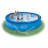 Plastic Round Inflatable Pool 33'' H x 180'' W x 180'' L