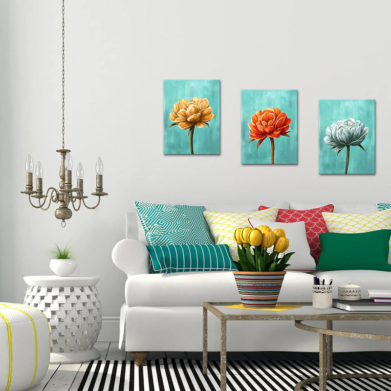 3 Piece Wrapped Canvas Wall Art