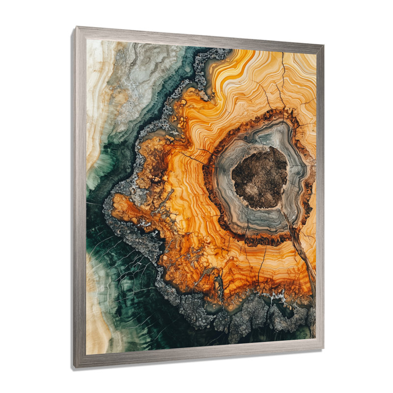 Glodi - Landscapes Wall Art Prints, H 32 po x l 24 po, Reproduction encadrée sans passe-partout, Argent argent