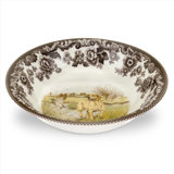 Spode Woodland Dogs Ascot Cereal Bowl 8" Yel Lab