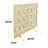 Frary Metal Star Patterned Single Panel Geometric Gold Fireplace Screen with Mesh Netting
