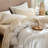 100% Washed Cotton Sheet Set Extra Deep Pocket Linen Like Textured-2114640511-2099112830