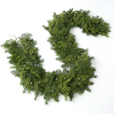 72'' in. Faux Juniper, Berry Garland
