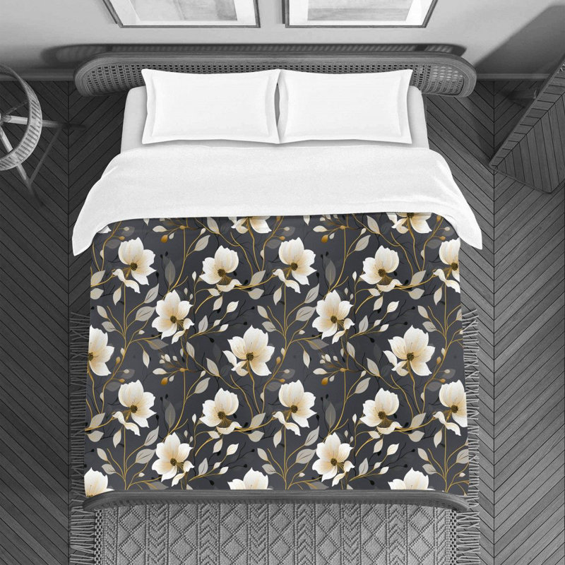 Floral Avilynn Bedding, Twin Duvet Cover