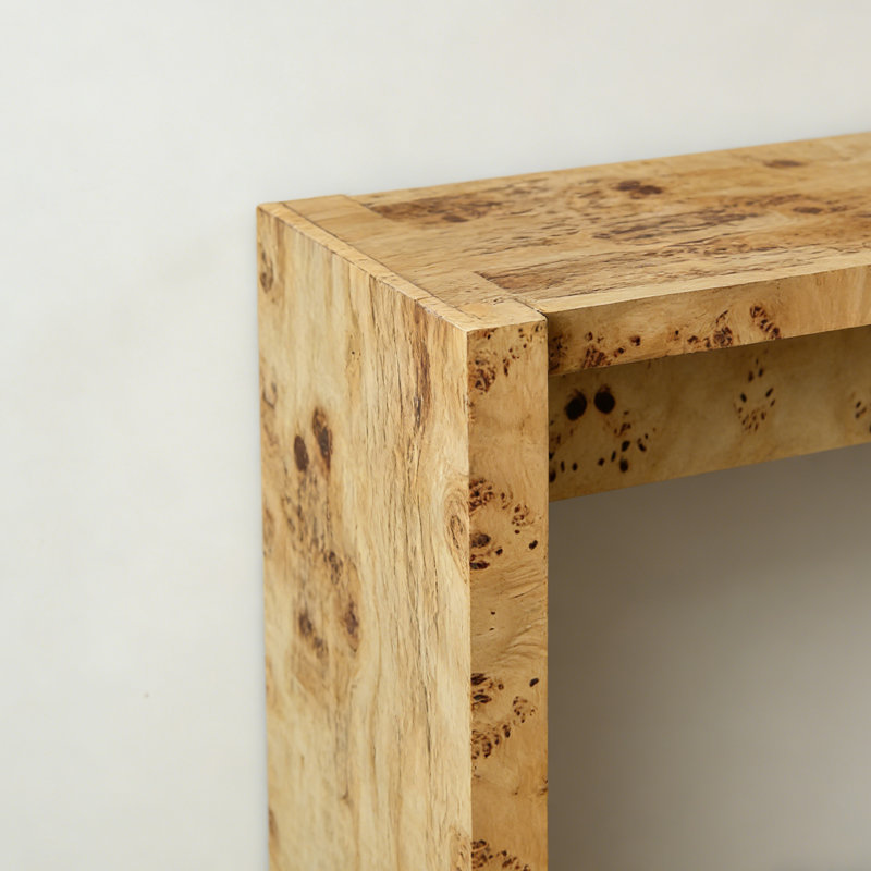 Console Retro Minimalist Art, H 27,95 po x l 39,37 po x P 12,99 po, Bois naturel