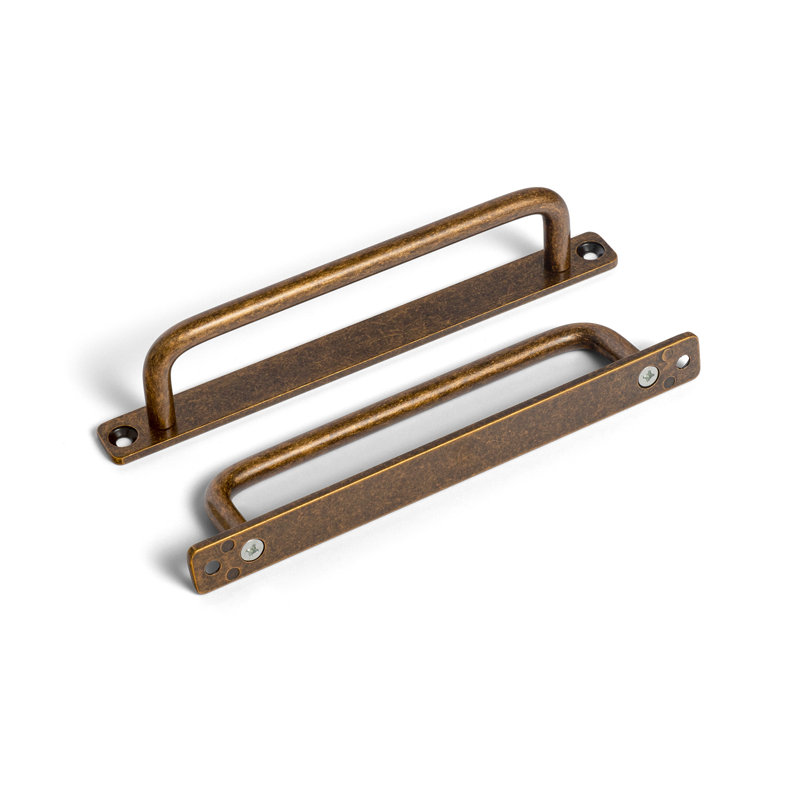 5" Centre Bar Pull Multipack Included Backplate, Antique Brass